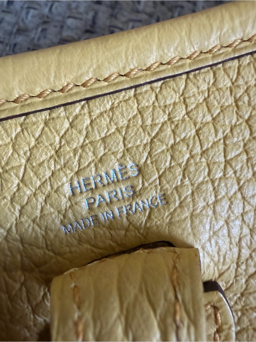 NEW w/ Receipt HERMES Sun Clememce PHW Mini Evelyne TPM, Stamp G-2026 - Picture 16 of 16